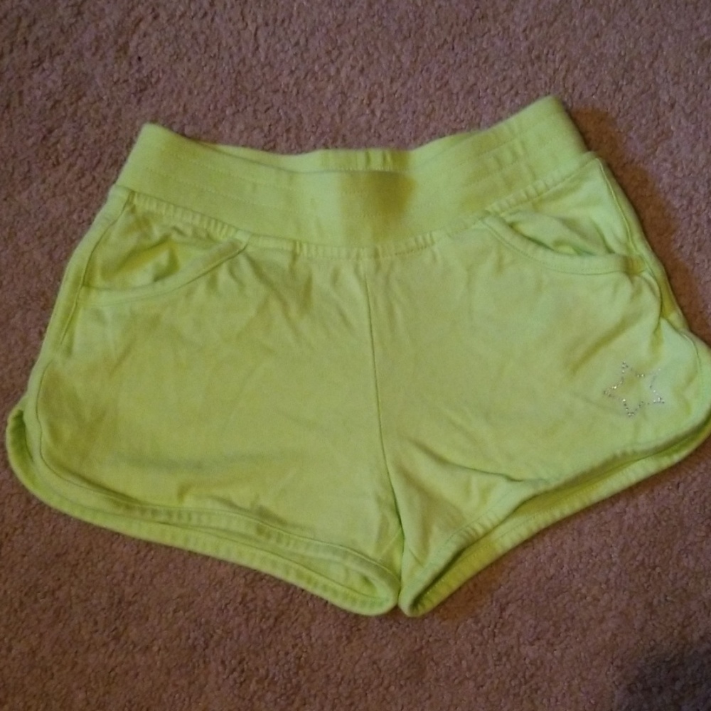 Falls Creek girls neon yellow shorts size 4/5
